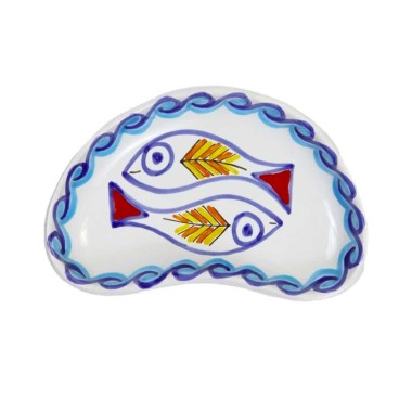 Handmade sicilian Half Moon Tray Scirocco de simone pottery Handmade sicilian Half Moon Tray Scirocco de simone pottery